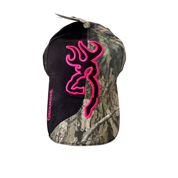 Browning For Her Buckmark Cap Camo Adjustable Fuchsia NWT $20 Mossy Oak - Picture 7 of 10